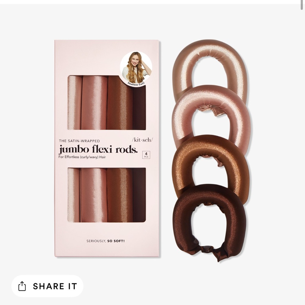 Kitsch rosewood jumbo satin flexi rods